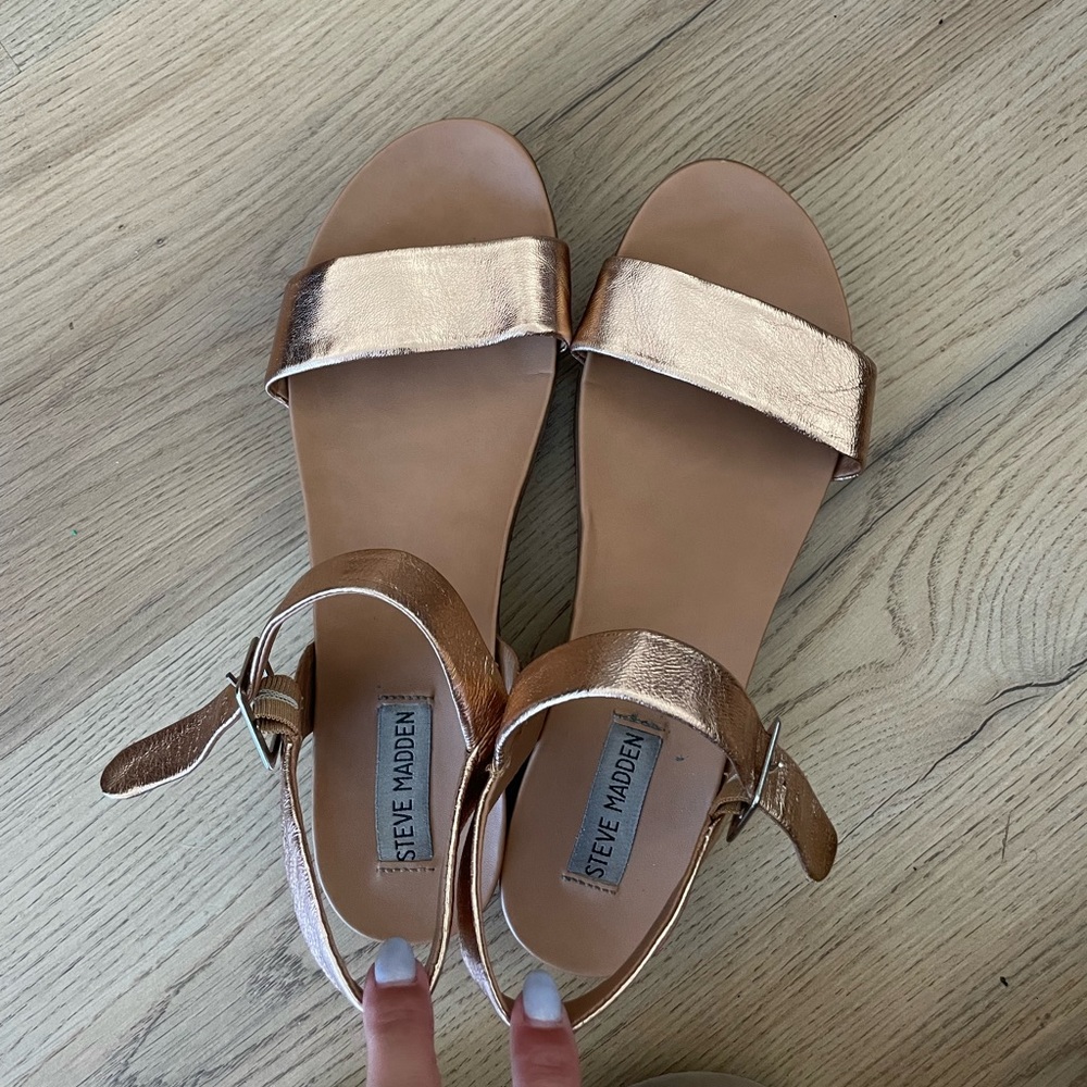 Steve Madden Rose Gold Sandals